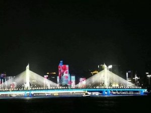 广州珠江两岸2017年亮化实景